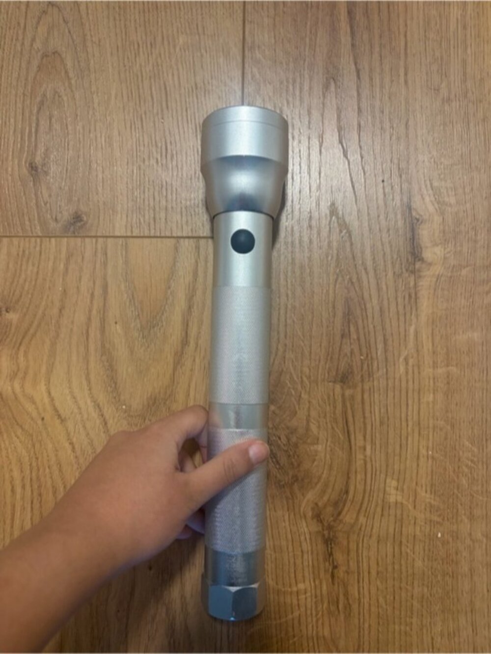 Heavy Duty Aluminum Flashlight Torch – Industrial Style